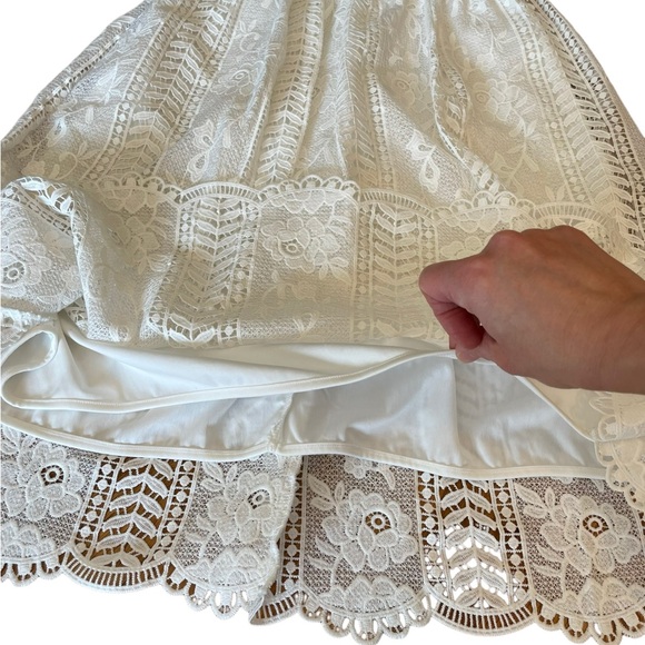 Lulu's White Lace Mini Dress - Picture 8 of 12